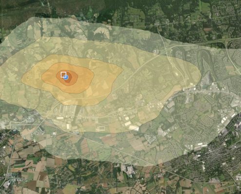PAX-1 Site: Wide Dispersal of Air Pollution: Terrain View