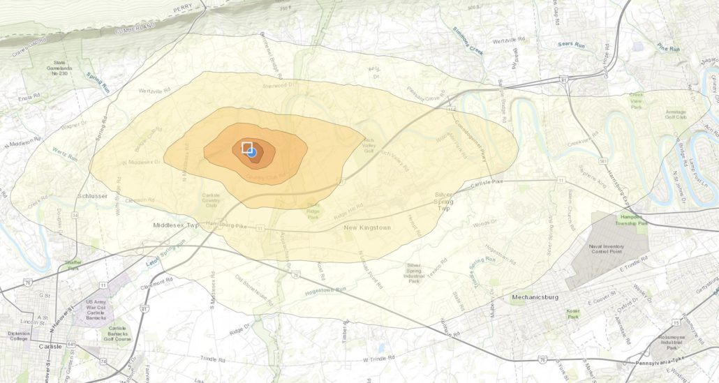 PAX-1 Site: Wide Dispersal of Air Pollution: Satellite View